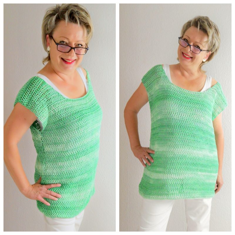 Long Top Gehäkelt Handmadebykw Cp