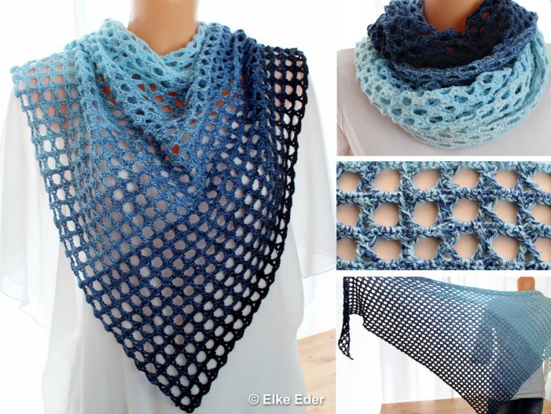Blaues Tuch