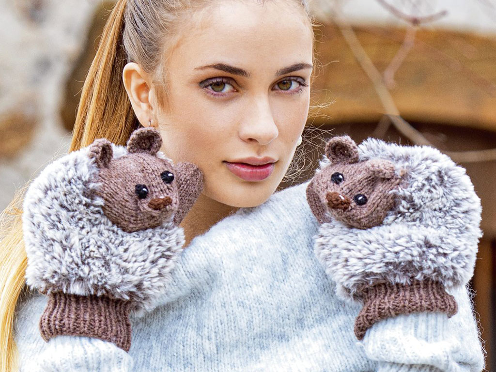 Fäustlinge Igel