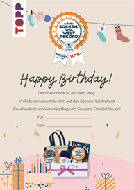 Geschenkset Sockenweltrekord1 Geschenkset Sockenweltrekord1