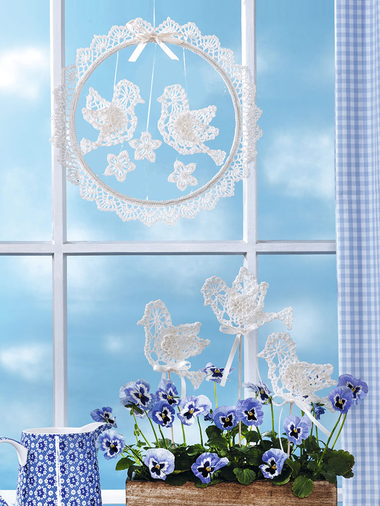 Fensterbild Täubchen Fensterbild Täubchen