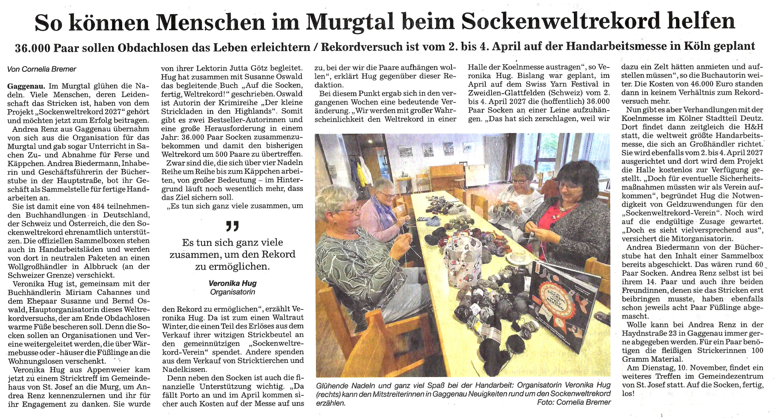 Sockenstricken Gaggenau